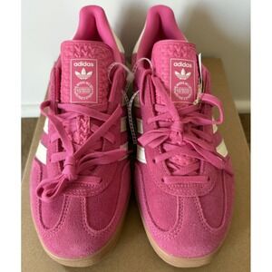 Adidas Originals Gazelle Indoor Pink White Velevet Women's JR1356 Size 8